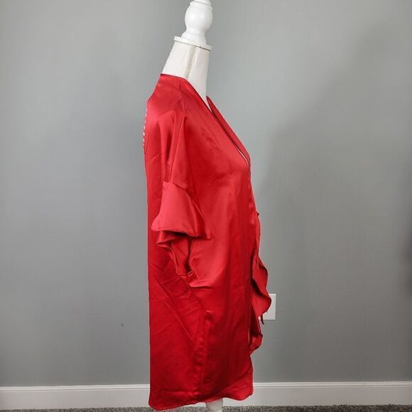 Victoria's Secret Satin Kimono Robe. Red. One Size#26 - Picture 7 of 13